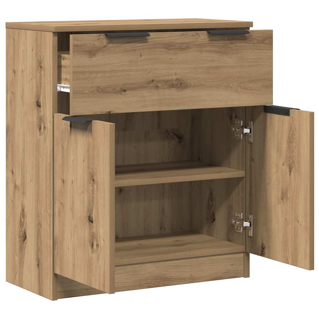 Buffet chêne artisanal 60x30x70 cm bois d'ingénierie - XIOS