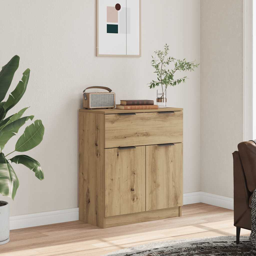 Buffet chêne artisanal 60x30x70 cm bois d'ingénierie - XIOS