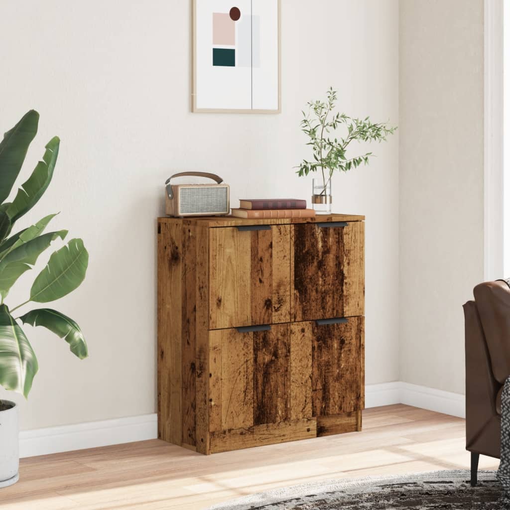 Buffet vieux bois 60x30x70 cm bois d'ingénierie - XIOS