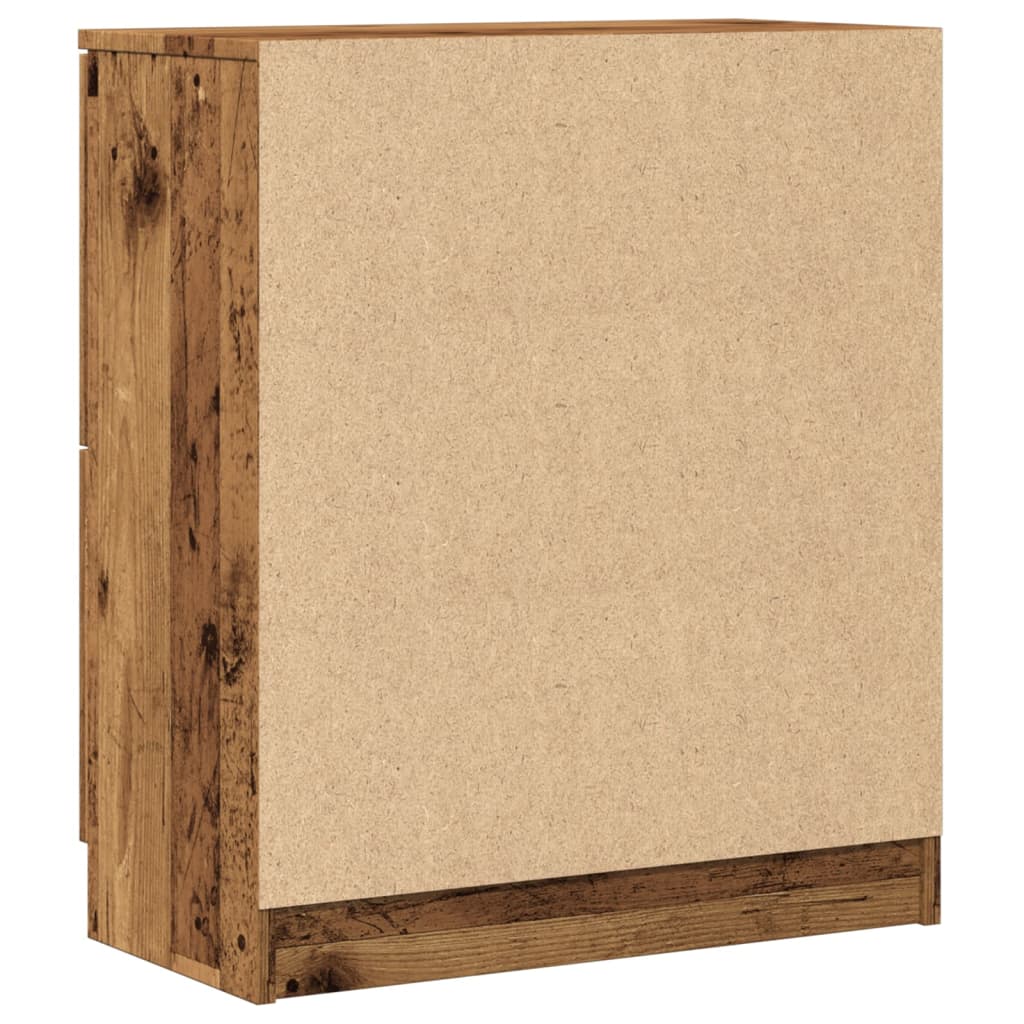 Buffet vieux bois 60x30x70 cm bois d'ingénierie - XIOS
