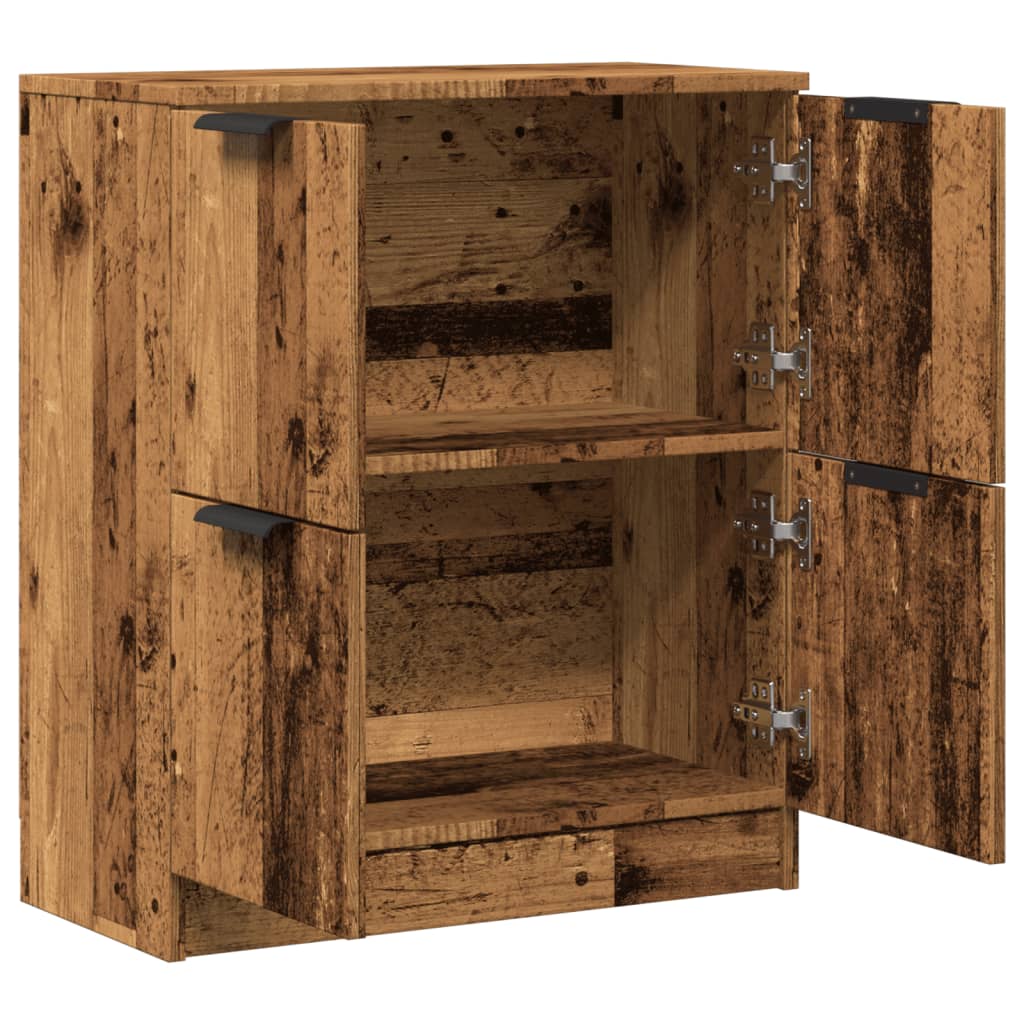 Buffet vieux bois 60x30x70 cm bois d'ingénierie - XIOS