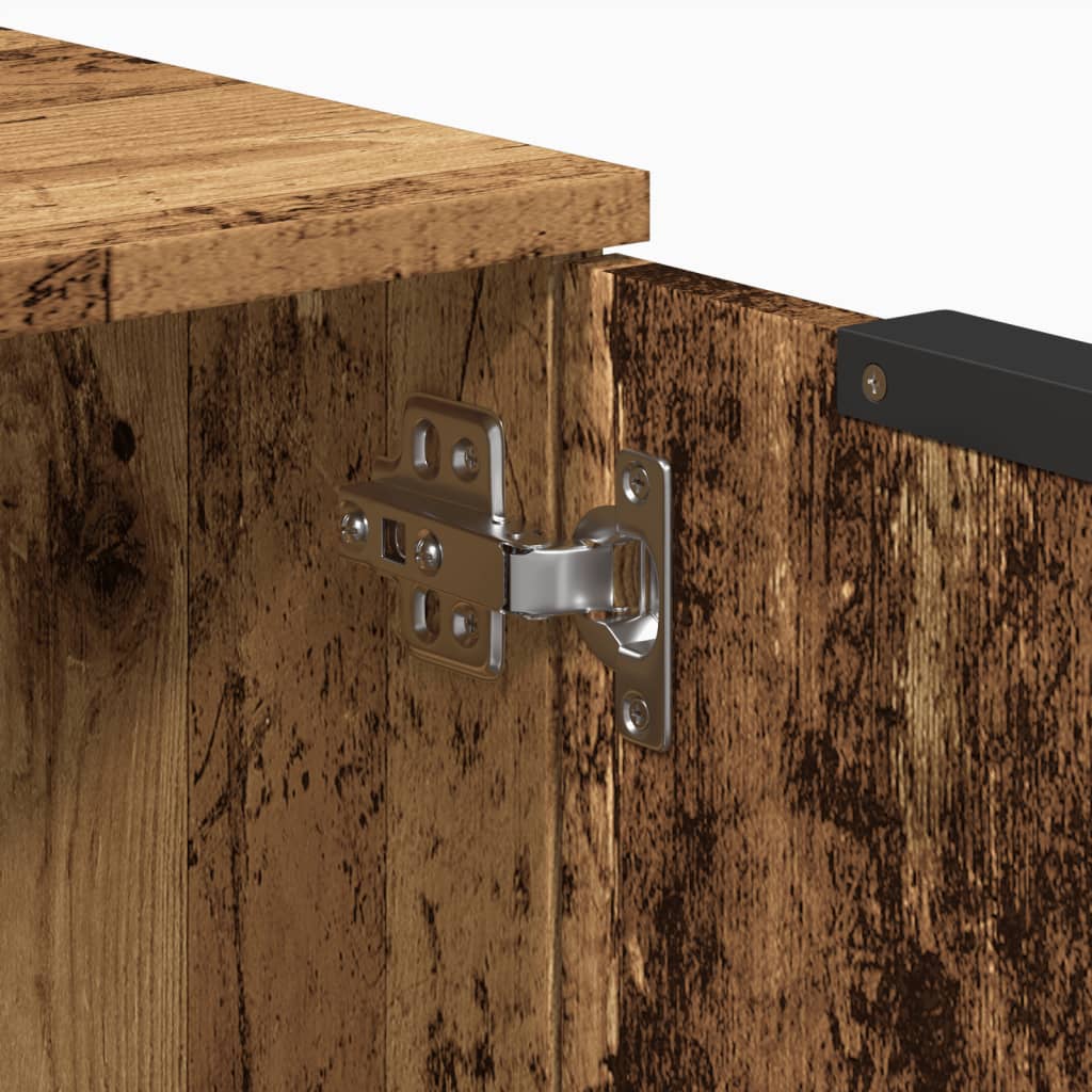 Buffet vieux bois 60x30x70 cm bois d'ingénierie - XIOS