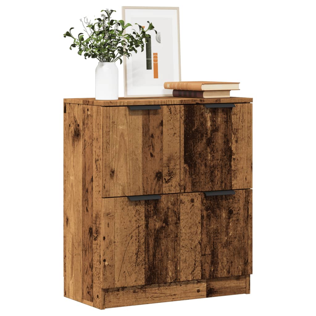 Buffet vieux bois 60x30x70 cm bois d'ingénierie - XIOS