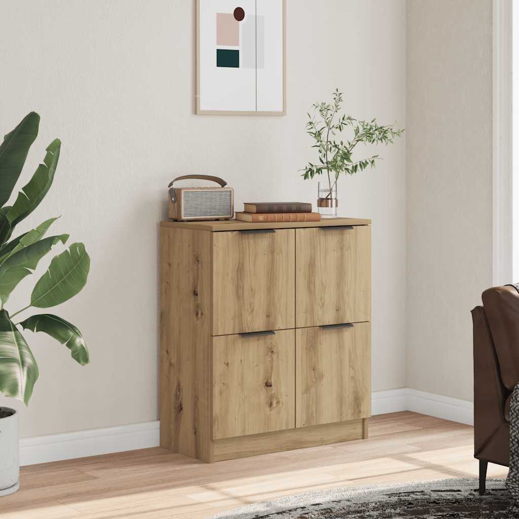 Buffet chêne artisanal 60x30x70 cm bois d'ingénierie - XIOS