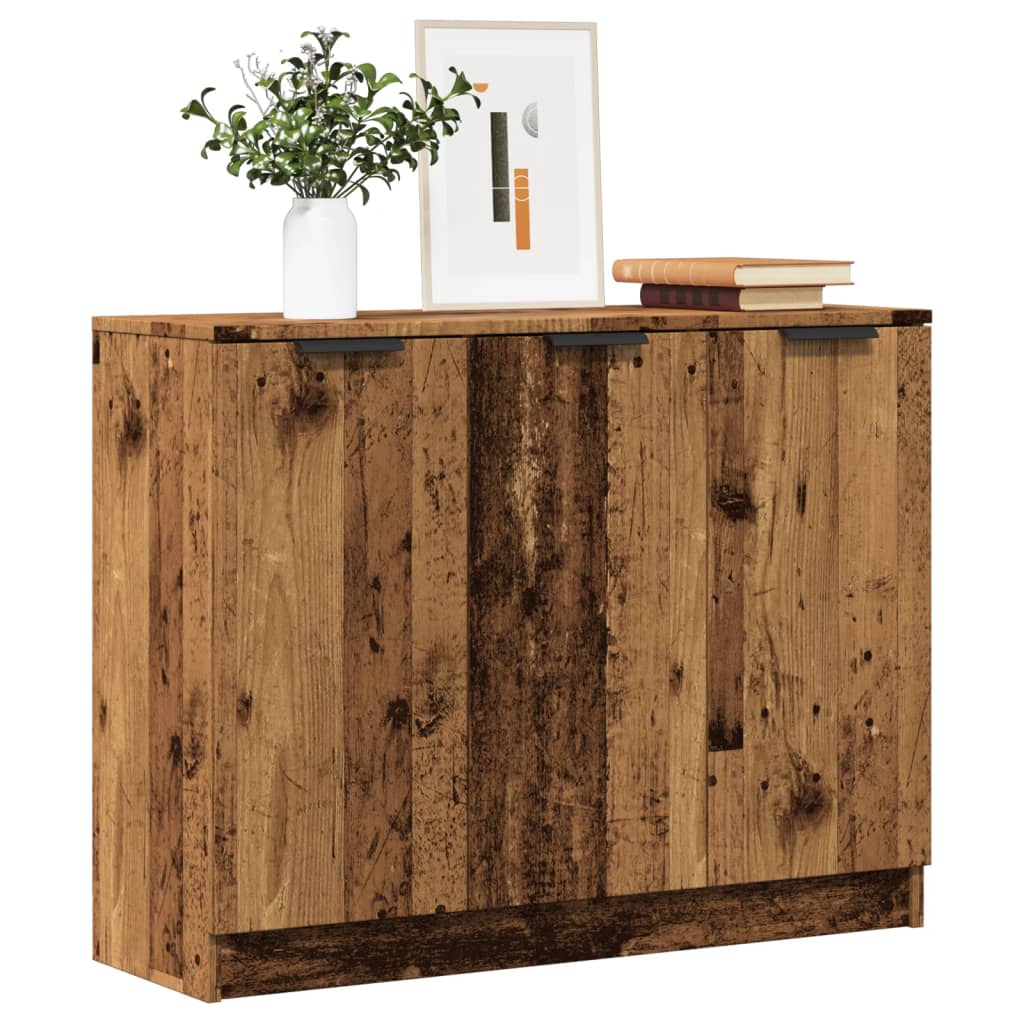 Buffet vieux bois 90,5x30x70 cm bois d'ingénierie - XIOS