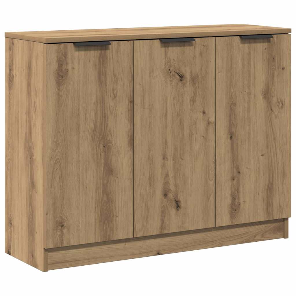 Buffet chêne artisanal 90,5x30x70 cm bois d'ingénierie - XIOS