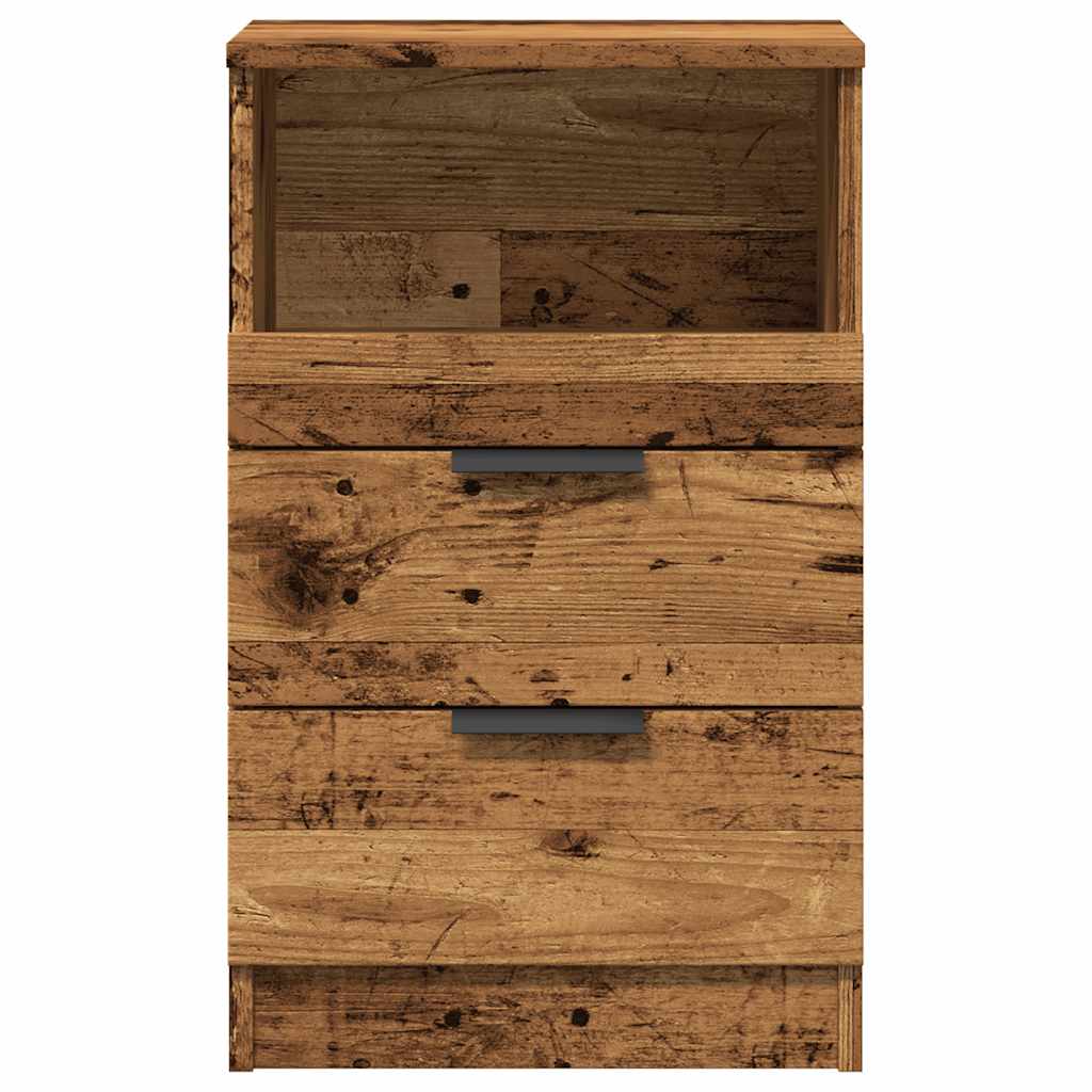 Tables de chevet 2 pcs vieux bois 40x36x65 cm bois d'ingénierie - XIOS
