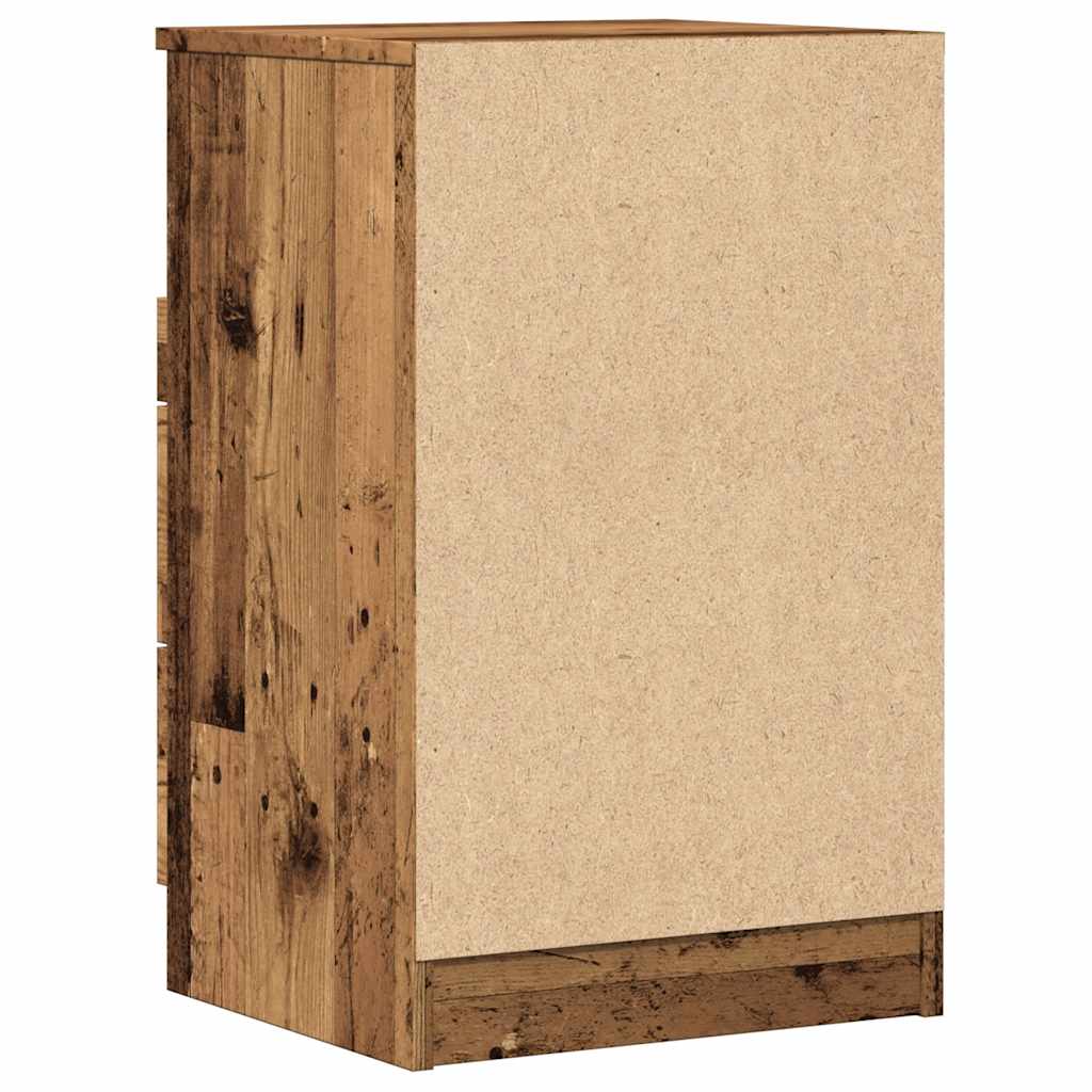 Tables de chevet 2 pcs vieux bois 40x36x65 cm bois d'ingénierie - XIOS