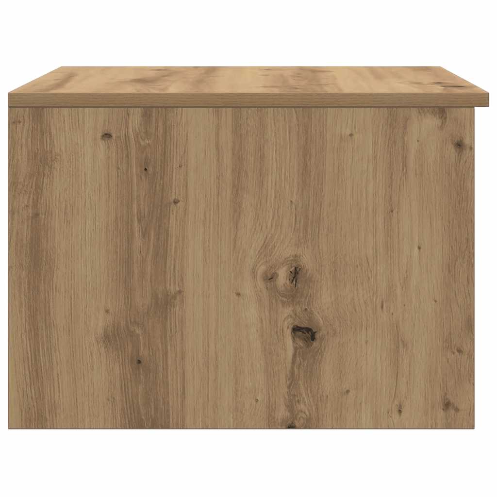 Table basse chêne artisanal 50x50x36 cm bois d'ingénierie - XIOS
