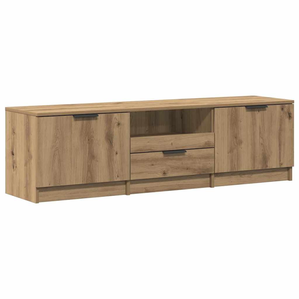 Meuble TV Chêne Artisan 140x35x40 cm Bois d'ingénierie - XIOS