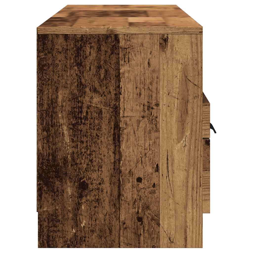 Meuble TV vieux bois 150x33,5x45 cm bois d'ingénierie - XIOS