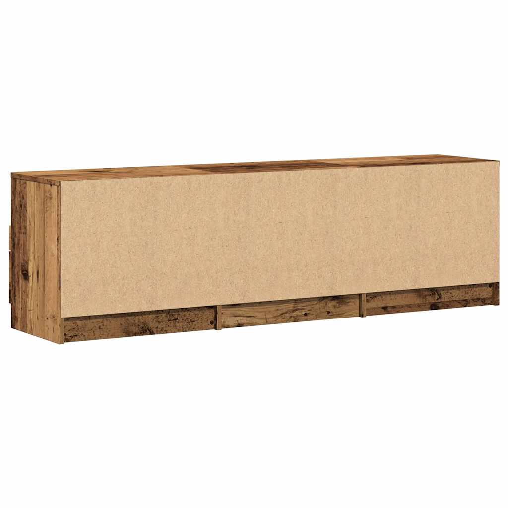 Meuble TV vieux bois 150x33,5x45 cm bois d'ingénierie - XIOS