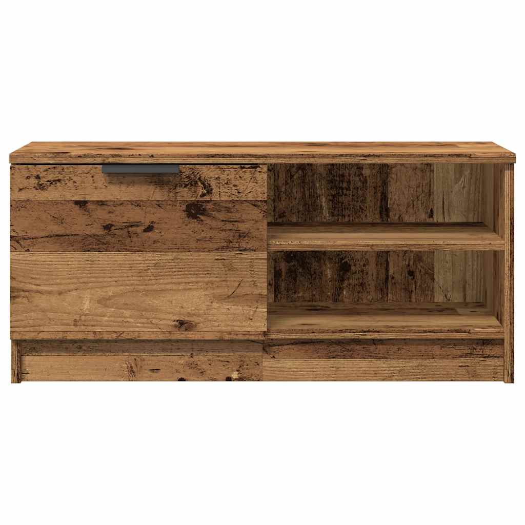 Meubles TV 2 pcs vieux bois 80x35x36,5 cm bois d'ingénierie - XIOS