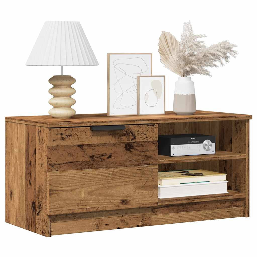 Meubles TV 2 pcs vieux bois 80x35x36,5 cm bois d'ingénierie - XIOS