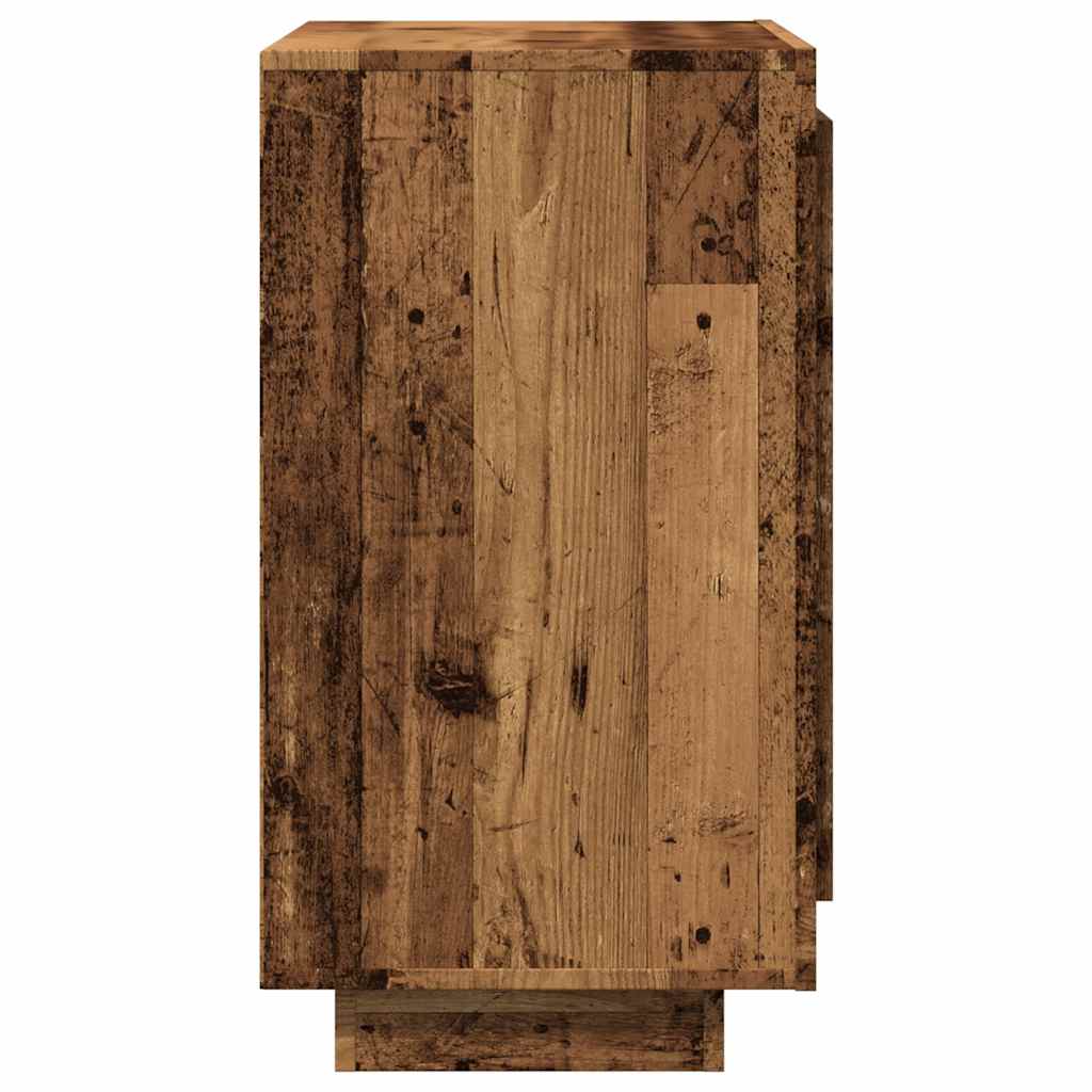 Buffet vieux bois 80x40x75 cm bois d'ingénierie - XIOS