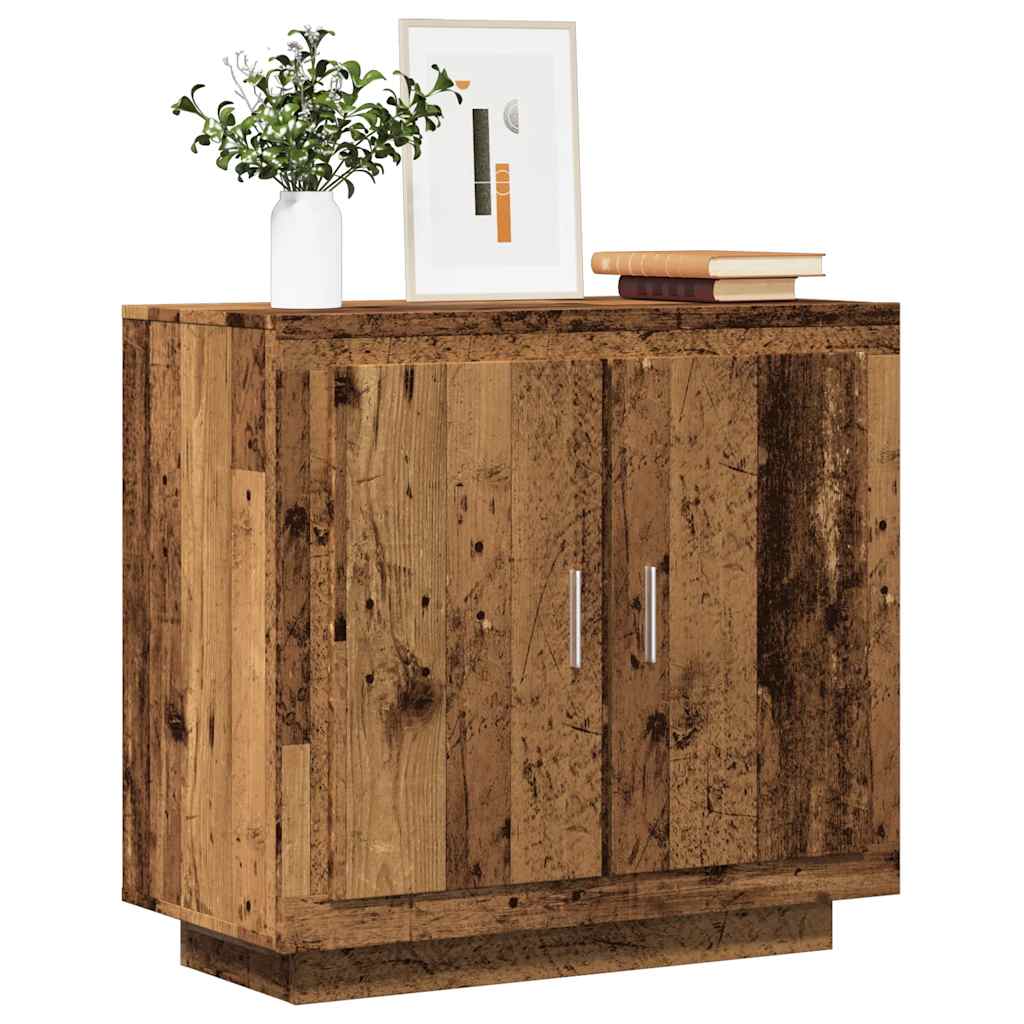 Buffet vieux bois 80x40x75 cm bois d'ingénierie - XIOS