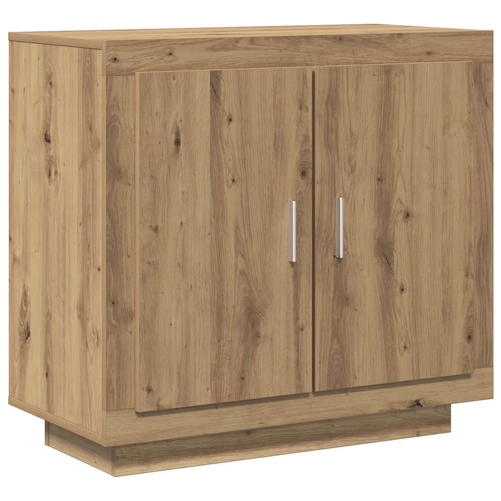 Buffet chêne artisanal 80x40x75 cm bois d'ingénierie - XIOS