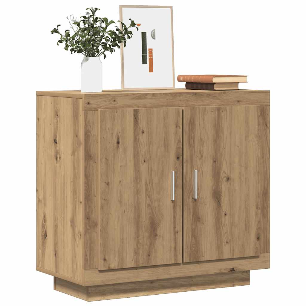 Buffet chêne artisanal 80x40x75 cm bois d'ingénierie - XIOS