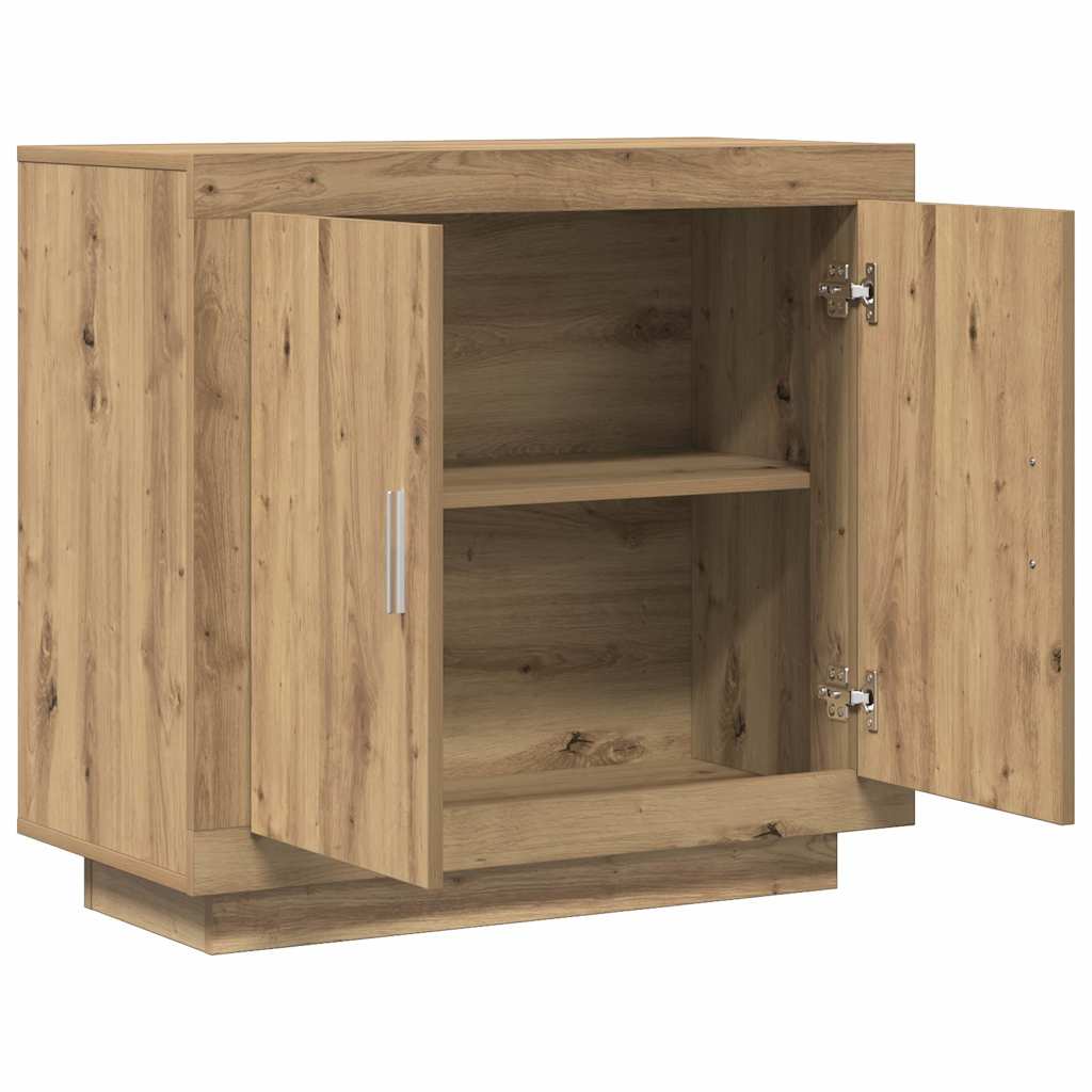 Buffet chêne artisanal 80x40x75 cm bois d'ingénierie - XIOS