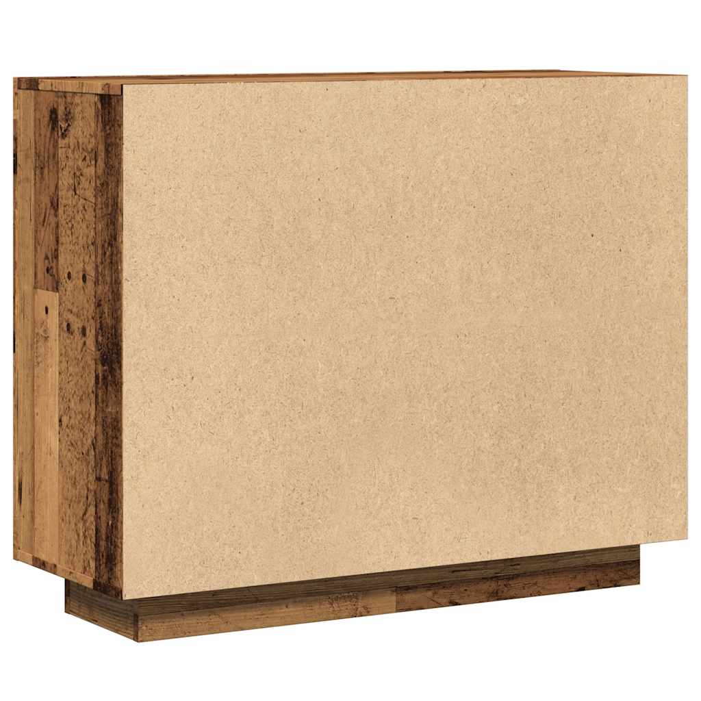 Buffet vieux bois 92x35x75 cm bois d'ingénierie - XIOS