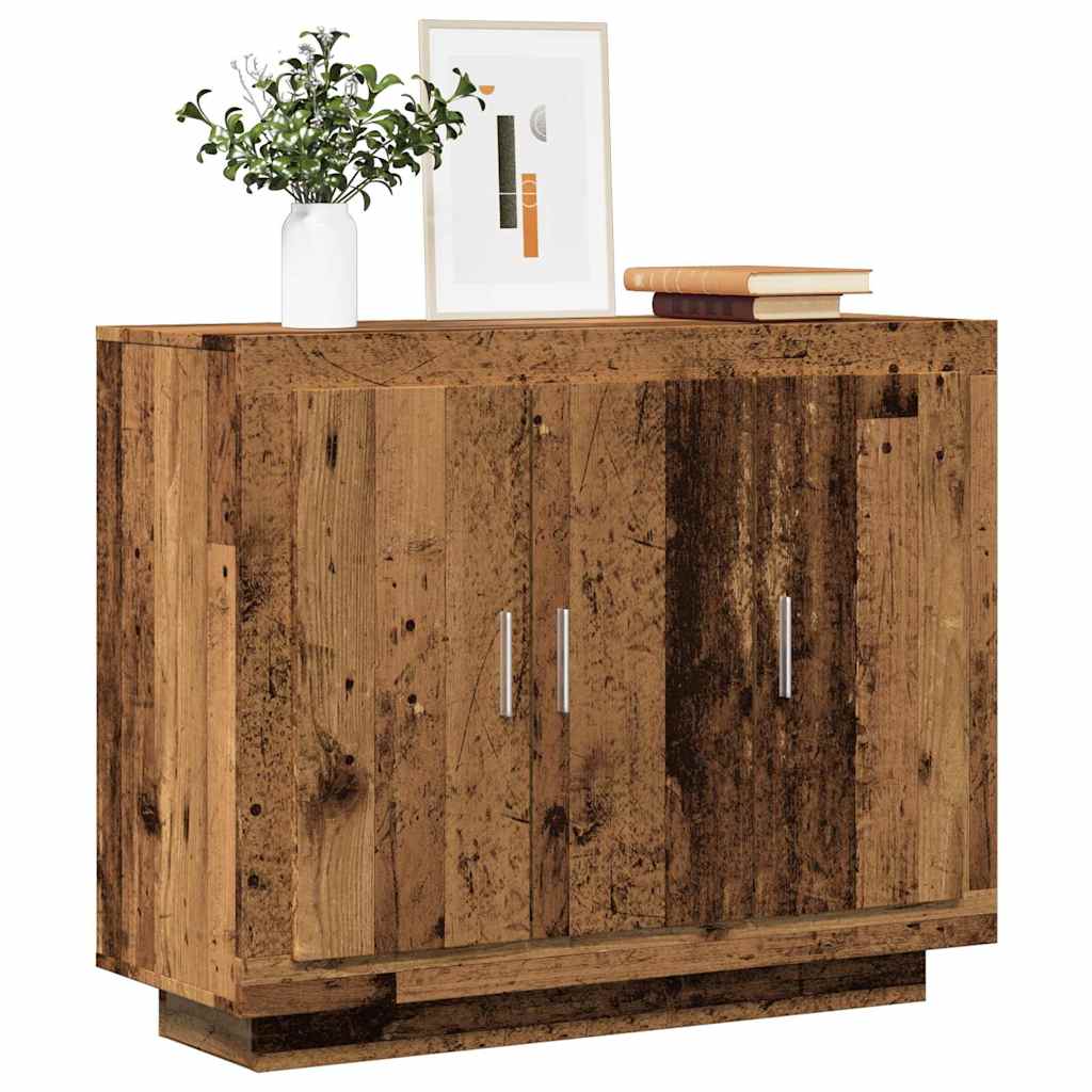 Buffet vieux bois 92x35x75 cm bois d'ingénierie - XIOS