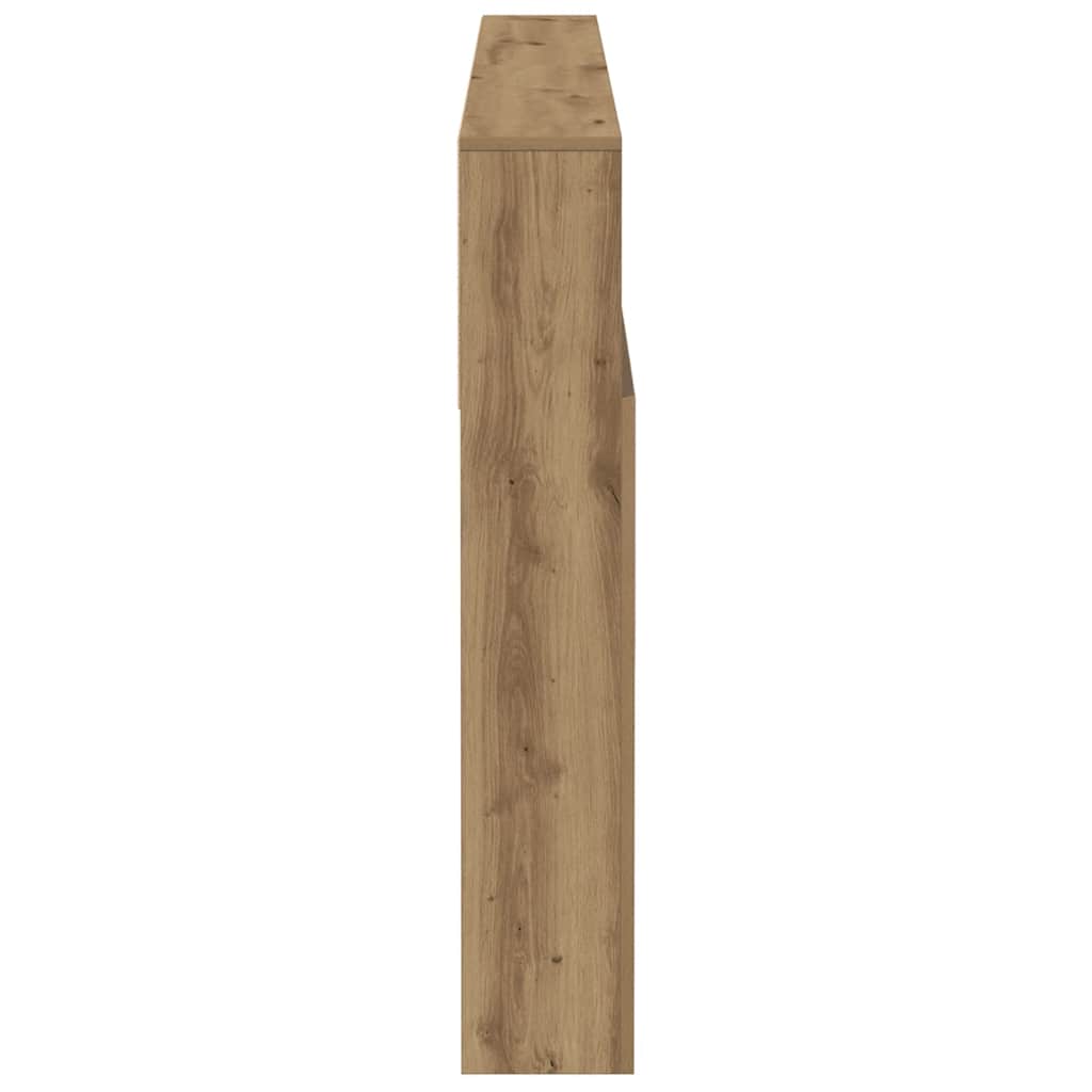 Armoire de tête de lit chêne artisanal 160x19x103,5 cm - XIOS