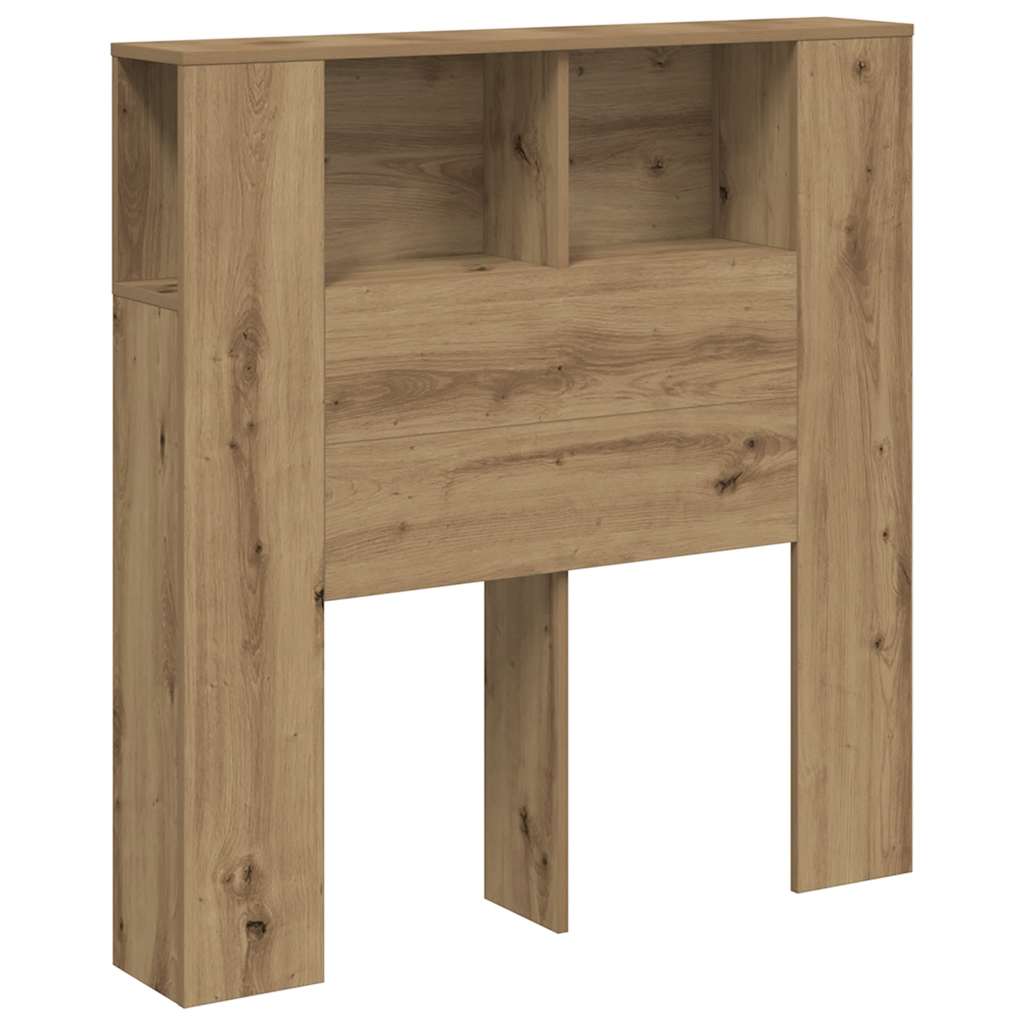 Armoire de tête de lit chêne artisanal 100x18,5x102,5 cm - XIOS