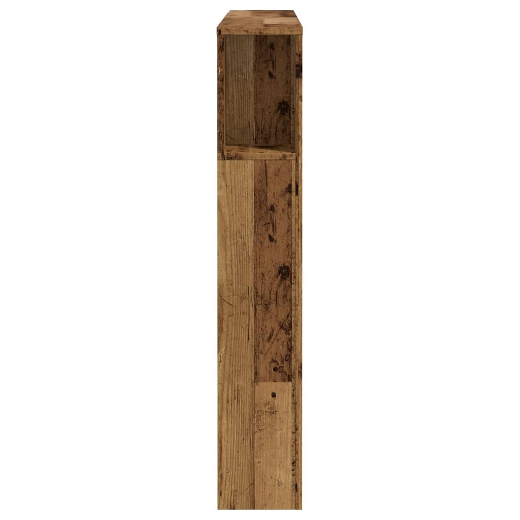 Armoire de tête de lit vieux bois 120x19x104,5 cm - XIOS