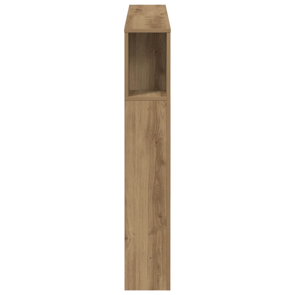 Armoire de tête de lit chêne artisanal 120x19x104,5 cm