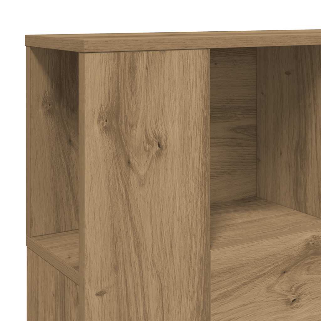 Armoire de tête de lit chêne artisanal 120x19x104,5 cm
