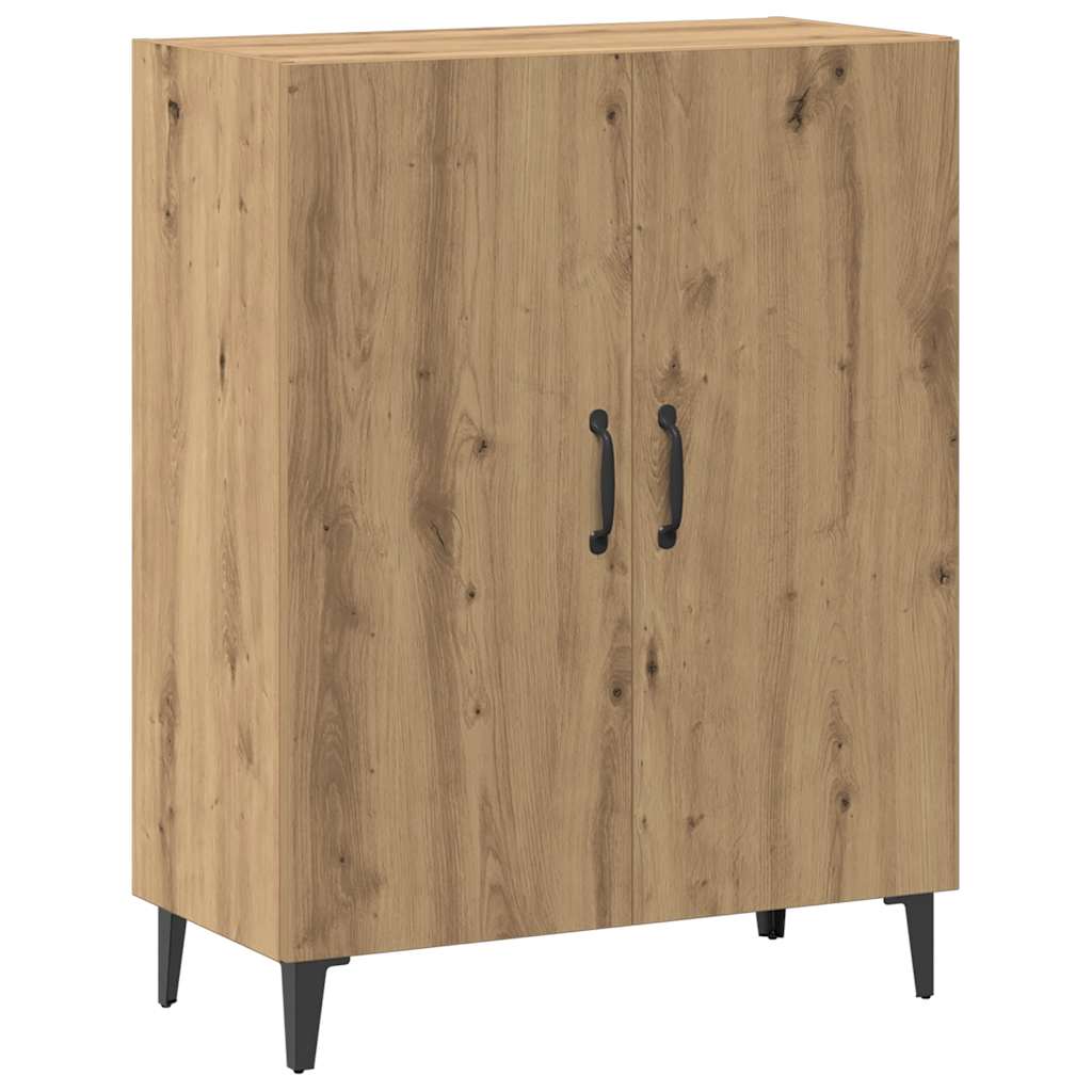 Buffet chêne artisanal 70x34x90 cm bois d'ingénierie - XIOS