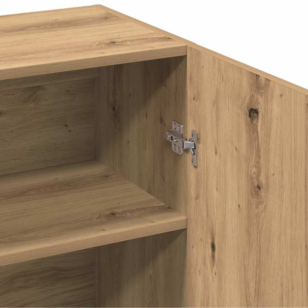 Buffet chêne artisanal 70x34x90 cm bois d'ingénierie - XIOS