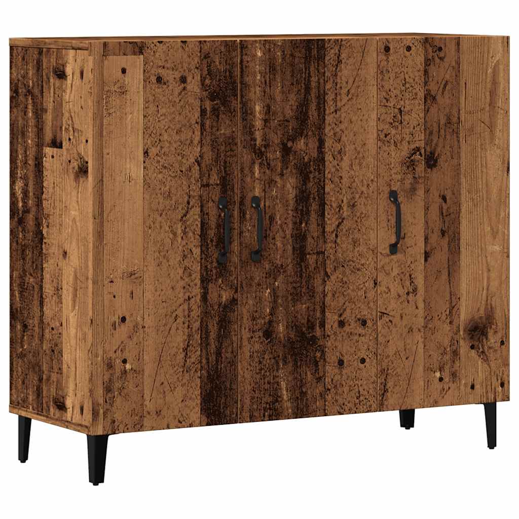 Buffet vieux bois 90x34x80 cm bois d'ingénierie - XIOS