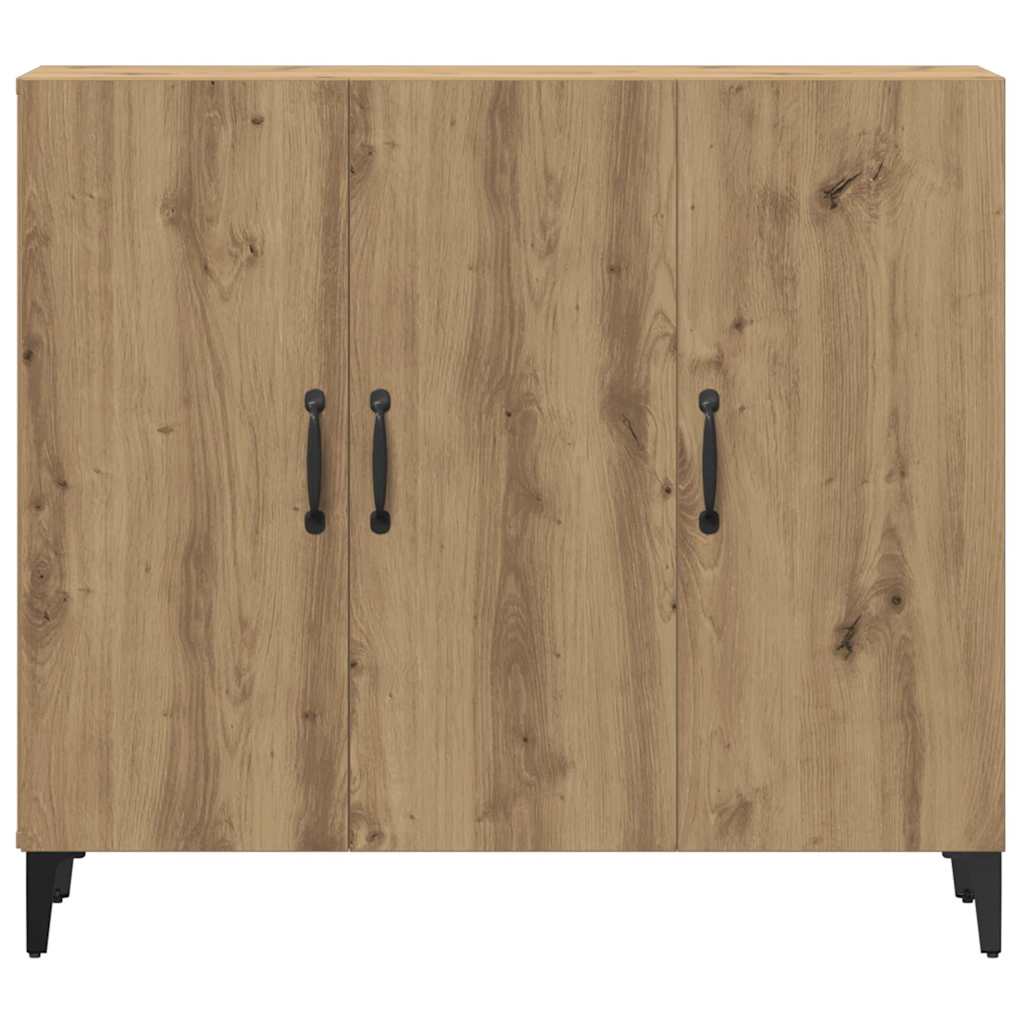Buffet chêne artisanal 90x34x80 cm bois d'ingénierie - XIOS