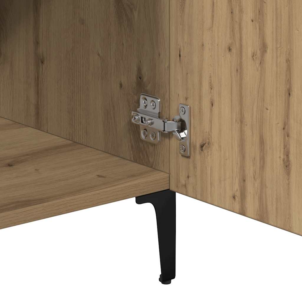 Buffet chêne artisanal 90x34x80 cm bois d'ingénierie - XIOS