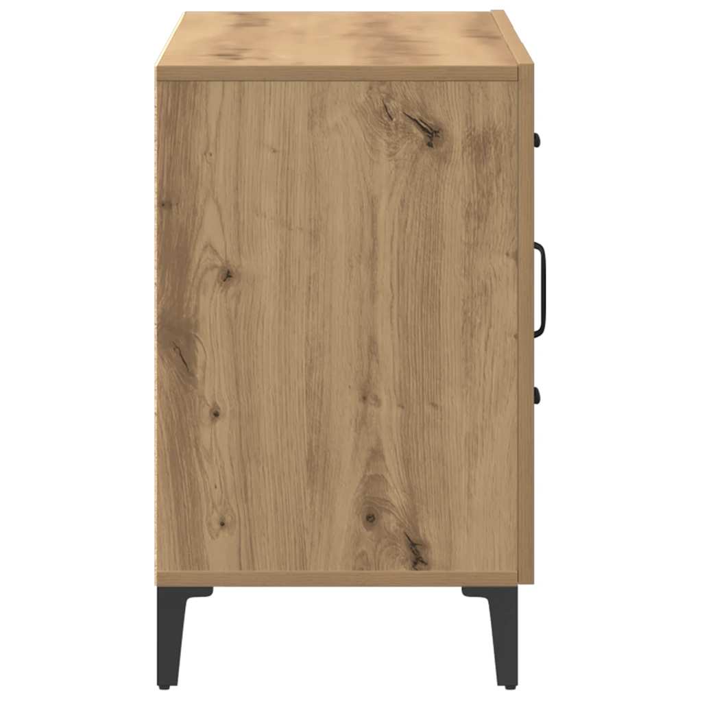 Buffet chêne artisanal 100x36x60 cm bois d'ingénierie - XIOS