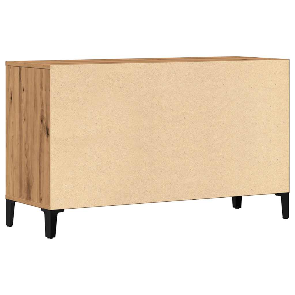 Buffet chêne artisanal 100x36x60 cm bois d'ingénierie - XIOS