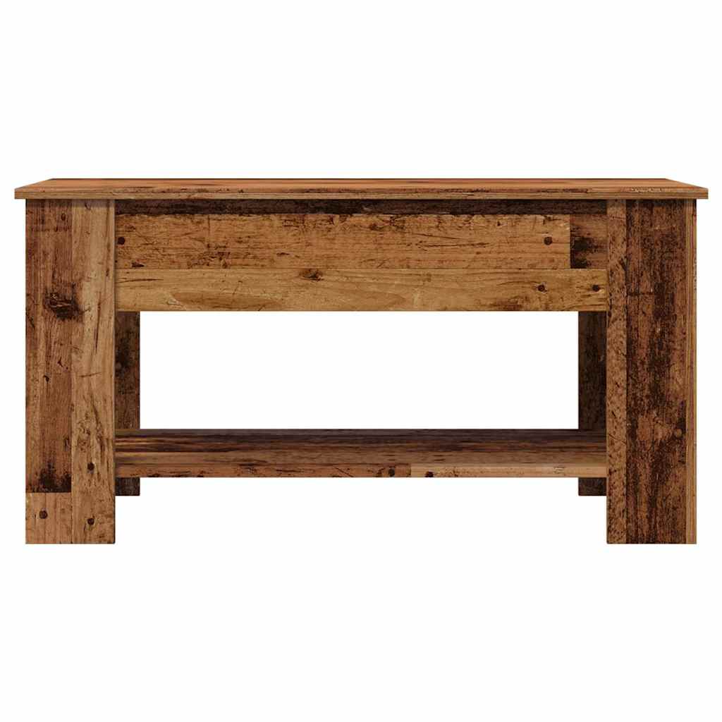 Table basse vieux bois 101x49x52 cm bois d'ingénierie - XIOS