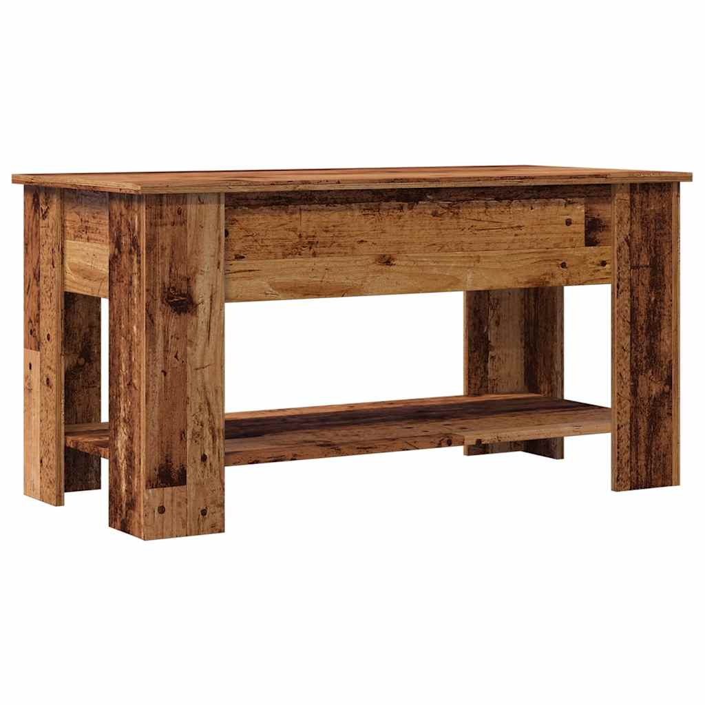 Table basse vieux bois 101x49x52 cm bois d'ingénierie - XIOS
