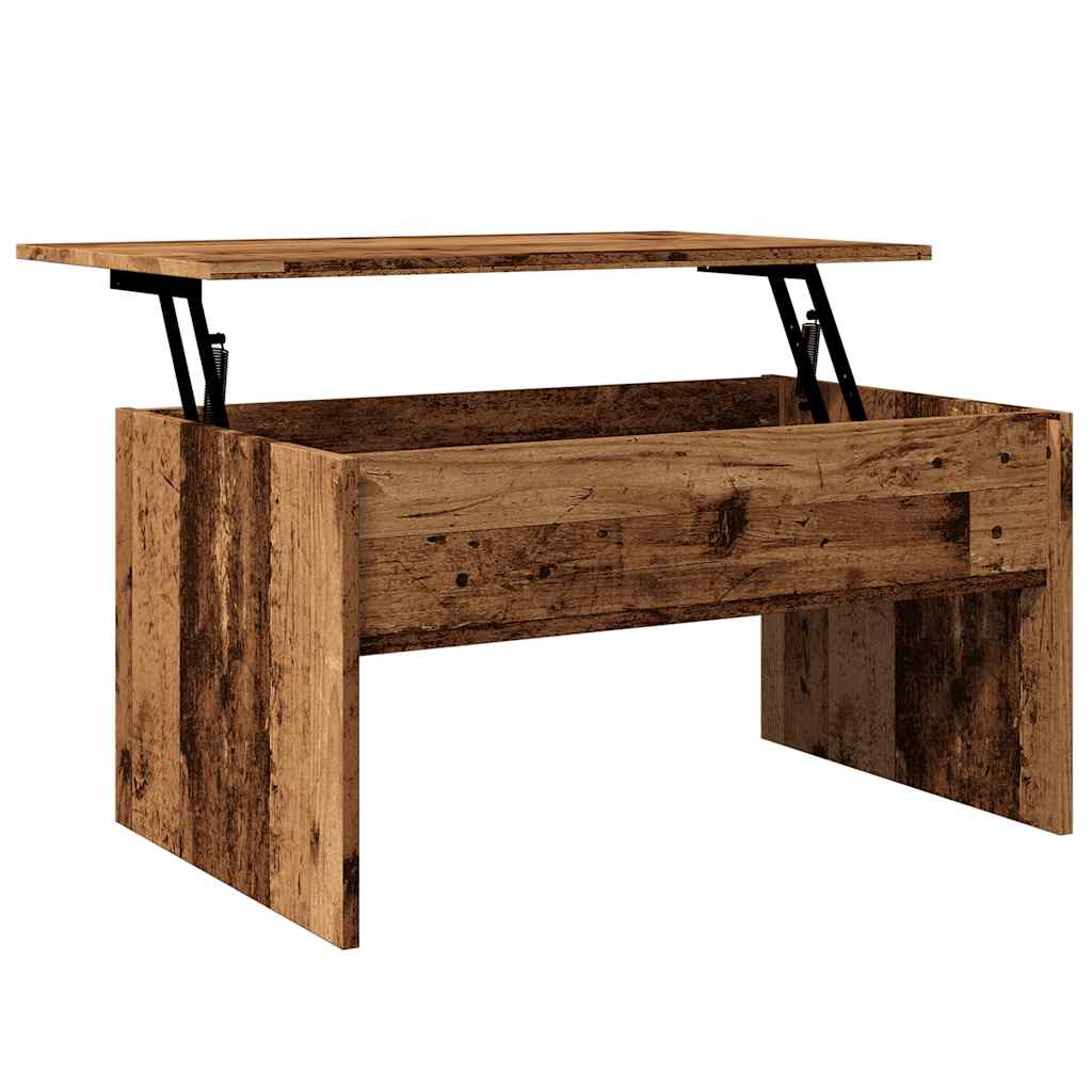 Table basse vieux bois 80x50,5x41,5 cm bois d'ingénierie - XIOS