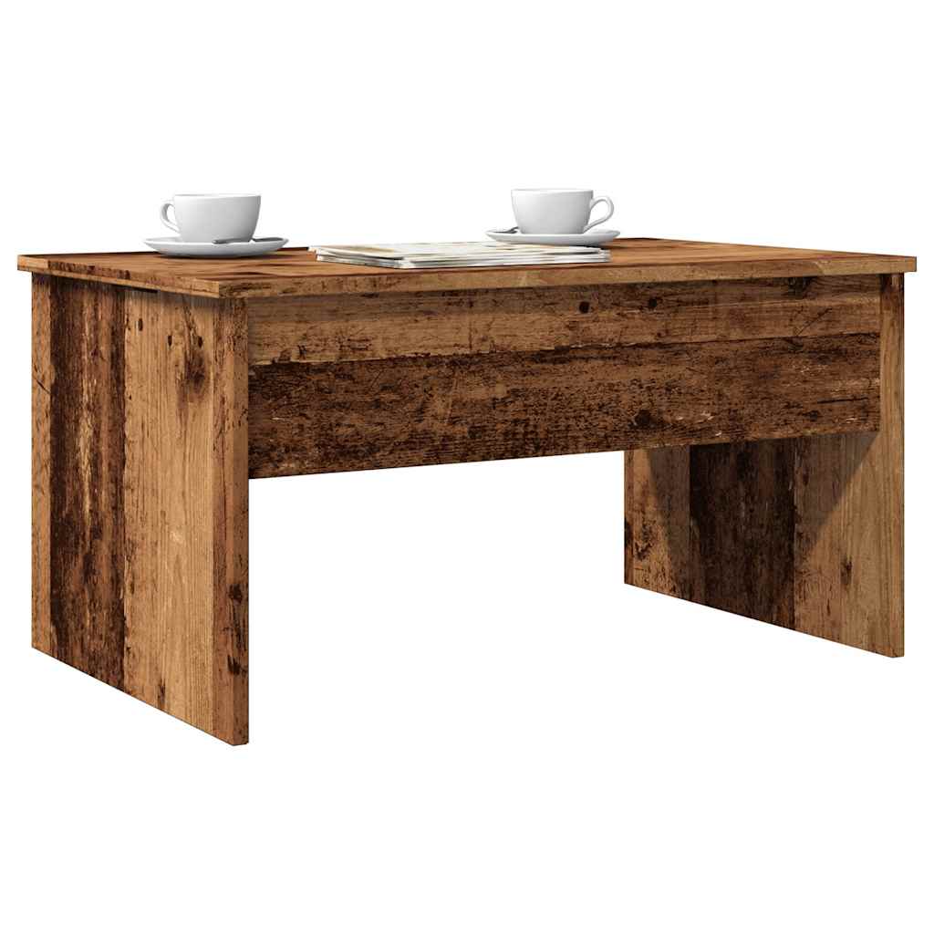 Table basse vieux bois 80x50,5x41,5 cm bois d'ingénierie - XIOS