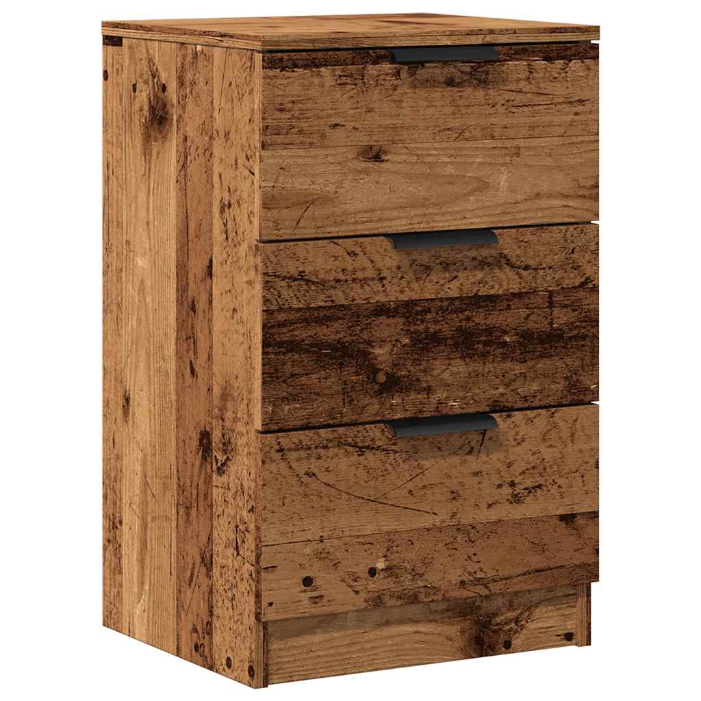 Table de chevet vieux bois 40x36x65 cm bois d'ingénierie - XIOS