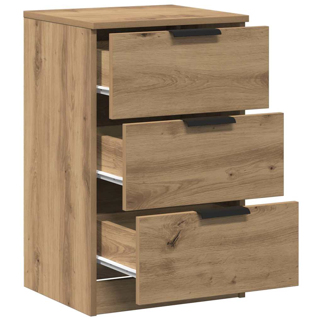 Tables de chevet 2 pcs chêne artisanal bois d'ingénierie - XIOS