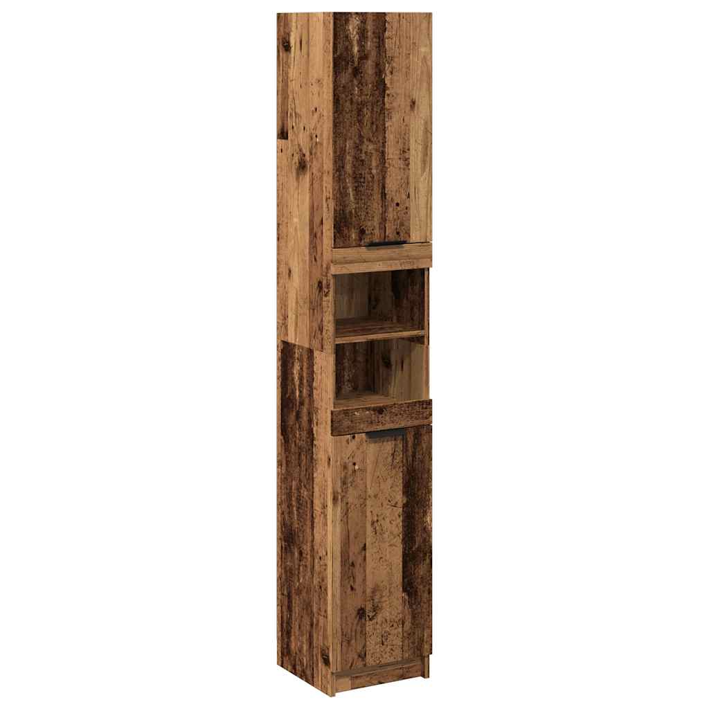 Armoire de salle de bain vieux bois bois d'ingénierie - XIOS