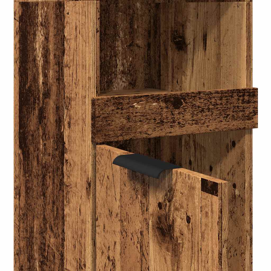 Armoire de salle de bain vieux bois bois d'ingénierie - XIOS