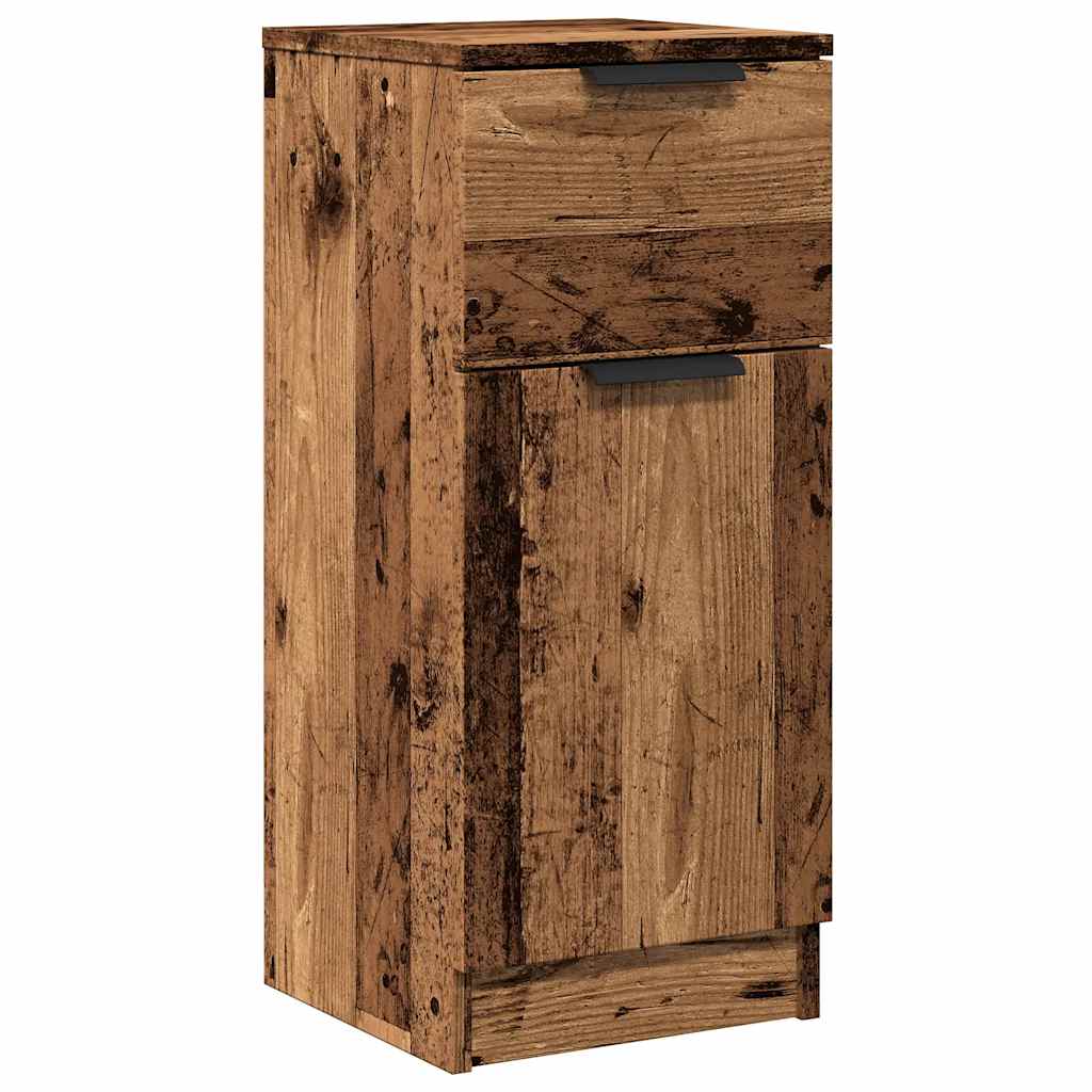 Buffet vieux bois 30x30x70 cm bois d'ingénierie - XIOS