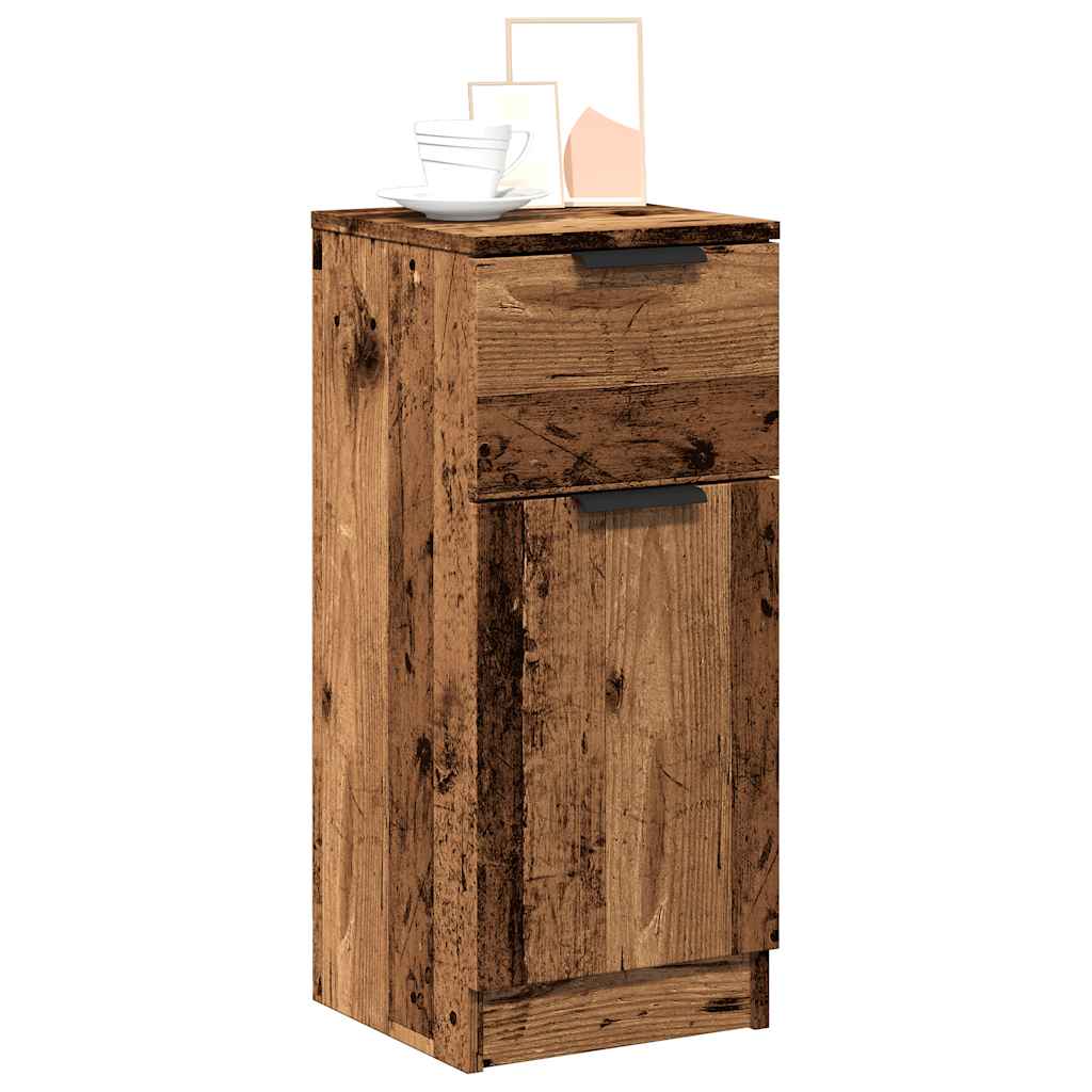 Buffets 2 pcs vieux bois 30x30x70 cm bois d'ingénierie - XIOS