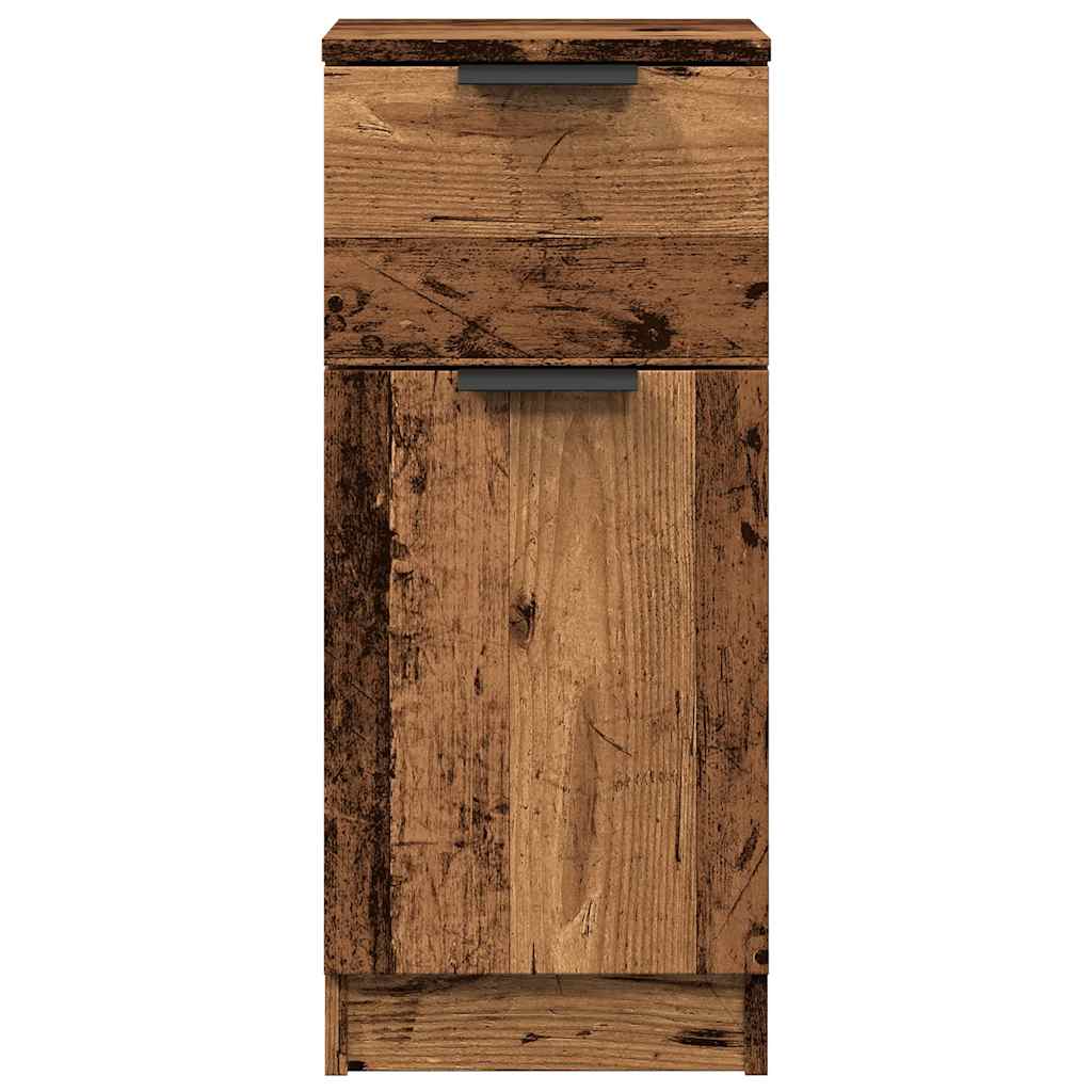 Buffets 2 pcs vieux bois 30x30x70 cm bois d'ingénierie - XIOS
