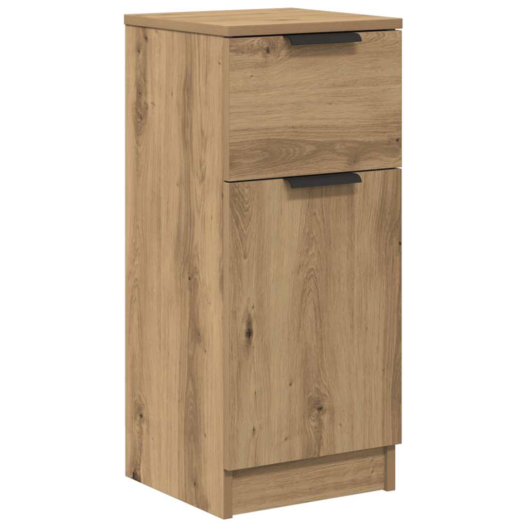 Buffet chêne artisanal 30x30x70 cm bois d'ingénierie