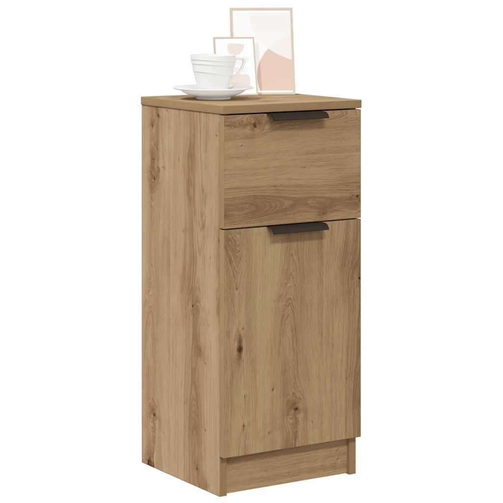 Buffet chêne artisanal 30x30x70 cm bois d'ingénierie